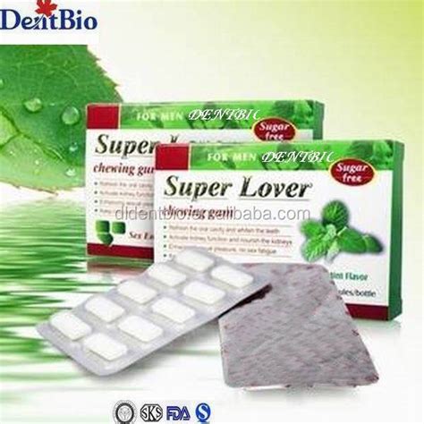 Blister Pack Super Lover Kiss Gum Sex Enhancement Chewing Gumchina Oem Price Supplier 21food