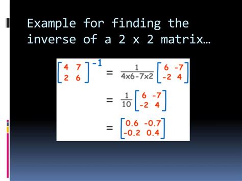 Ppt Unit 1 11 Use Inverse Matrices To Solve Linear Systems Powerpoint Presentation Id 3444284