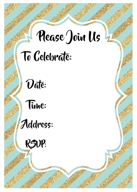 Invitations To Birthday Parties Free Printable