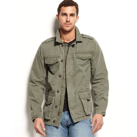 lyst lucky brand m65 field jacket in green for men