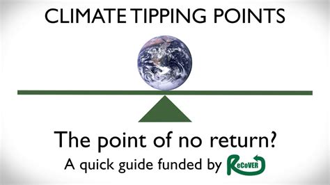 Climate Tipping Points The Point Of No Return A Quick Guide Youtube