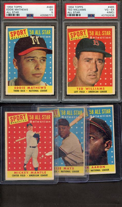 Lot Detail 1958 Topps Complete Baseball Set W91 Psa Graded Cards