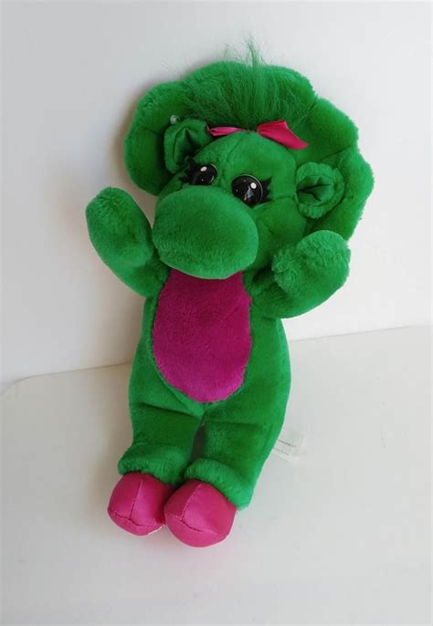7 inch barney beanie plush by gund 1997 and baby bop's blankey book with attached baby bop plush. Baby Bop Barney Small Plush Stuffed Toy Lyons Group 1990s ...