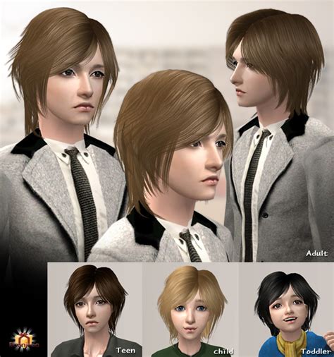Male Hair 38 Sims 2 Hair Mens Hairstyles Sims 2