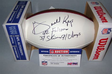 Nfl Falcons Gerald Riggs Signed Panel Ball The Official Auction
