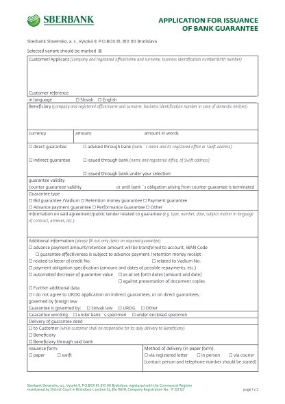 110 Template Of A Bank Guarantee Page 2 Free To Edit Download