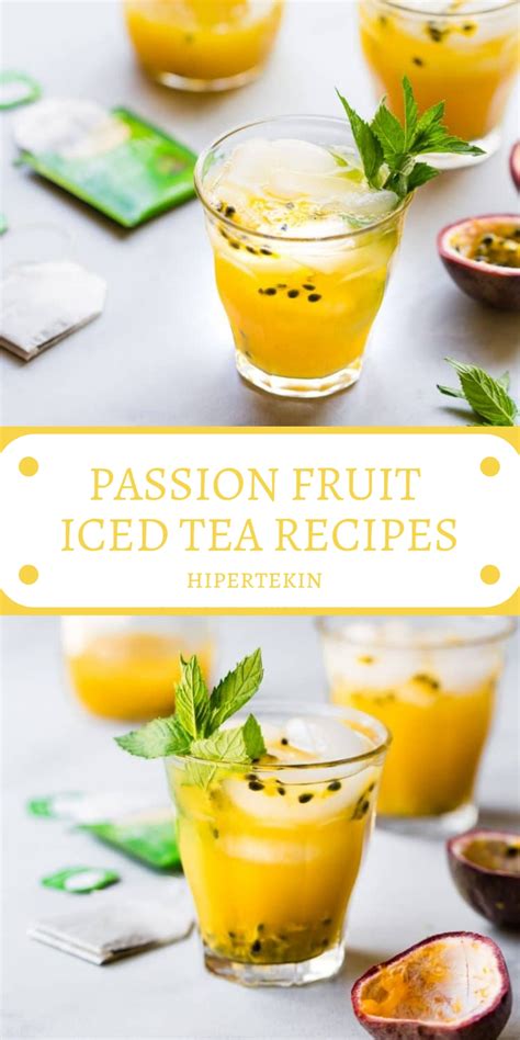 Passion Fruit Iced Tea Recipes Resep Special Mama