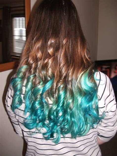 #dip dye hair #dip dye #blonde hair #pink hair #purple hair #blue hair #green hair #hair #beauty. Turquoise dip dye | Confessions of a Dyeaholic