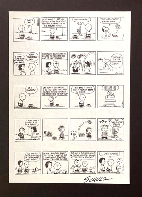 Charles Schulz Signed Vintage Peanuts Snoopy Cartoon New Silver Frame Ebay
