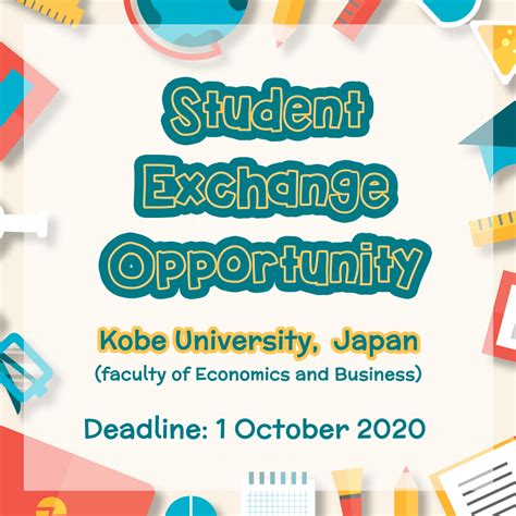 We provide tips and things to consider when deciding to join an when the opportunity to attend an international student exchange was presented it seemed like an interesting proposition, one of those once in a. Kobe University, Japan Student Exchange Program ...