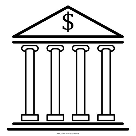 Bank Coloring Page