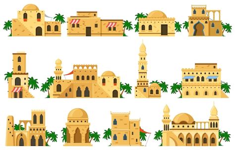 Bâtiments Darchitecture Traditionnelle Orientale Arabe En Briques De