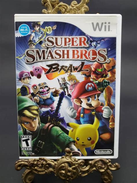 Super Smash Bros Brawl Nintendo Wii Cd Video Game Isbn