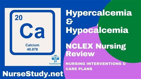 Hypercalcemia And Hypocalcemia Nursing Care Plans Diagnosis And