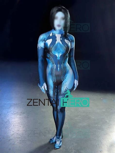 3d Printed Custom Cortana Costume Game Girl Halo Cosplay Suit For