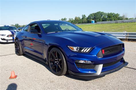 Dark Blue Ford Mustang Roush 2018 With Black Wheels Racing Muscle Car