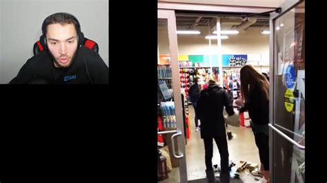 Adin Reacts To Woman Trying To Shoplift Youtube