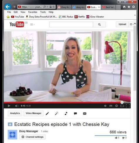 doxy on twitter our 1st youtube video ecstatic recipes w chessie kay has 666 views in a