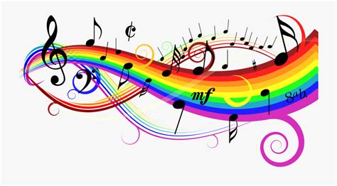 Note Singing Choir Part Colorful Music Notes Clip Art Free