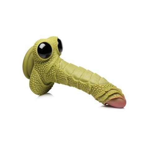 Creature Cocks Swamp Monster Scaly Silicone Dildo Green Sex Toys At