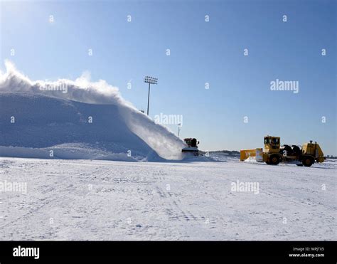 Airmen From The 157th Civil Engineers Squadron Blast The Final Pile Of