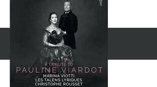 Disque A Tribute To Pauline Viardot Rencontre Avec Marina Viotti