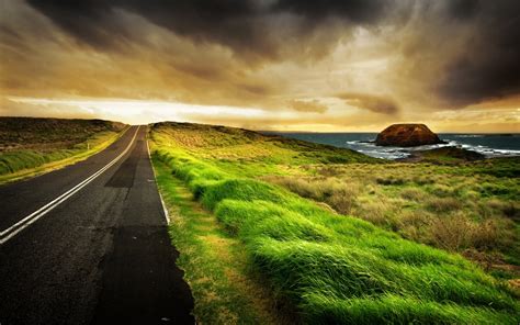 Road West Hdr Wallpaper Nature And Landscape Wallpaper Better