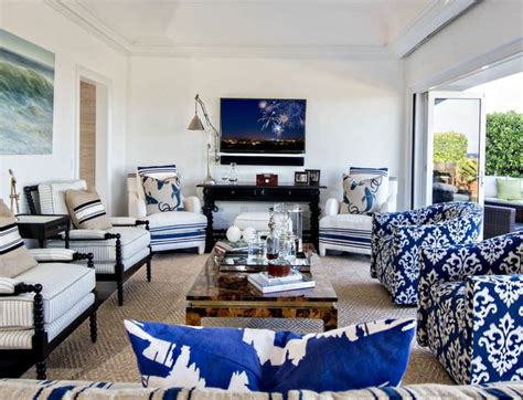 Pair it with a white or leather sofa for a perfect match. White and Blue living Room devor | Quality living room ...