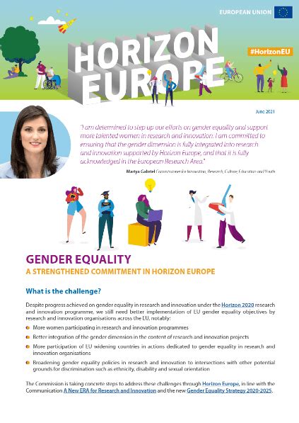 Horizon Europe Gender Equality A Strengthened Commitment In Horizon Europe Cde Almería