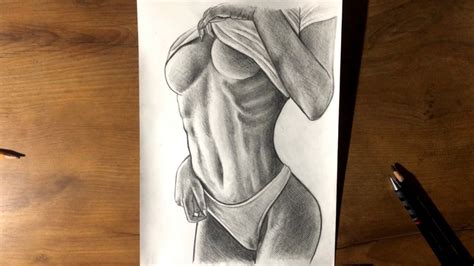 How To Draw Sexy Woman Body Pencil Drawing Technique Youtube