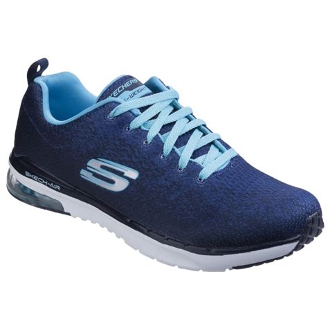 Skechers Womens Navylight Blue Skech Air Infinity Shoes Sk12178