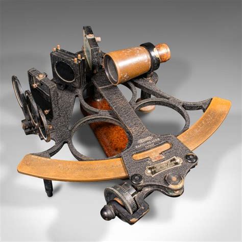 antiques atlas vintage cased sextant english nautical handheld