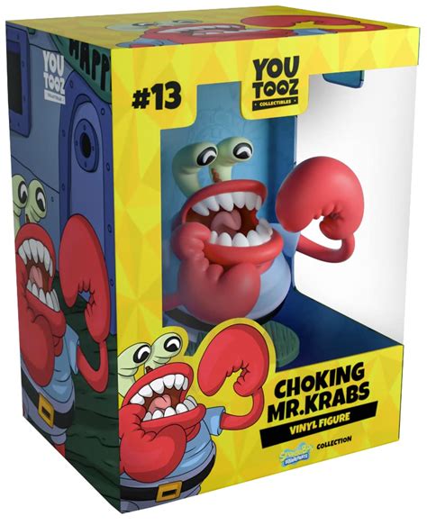 buy youtooz choking mr krabs 3 6 inch vinyl official licensed choking mr krabs collectible