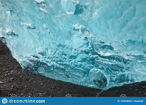 Melting Iceberg On Black Beach At Jokulsarlon Southeastern Iceland