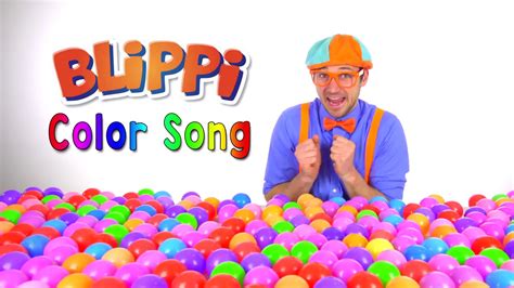 Blippi Toys Color Songs For Kindergarten Fun Blippi Song Youtube