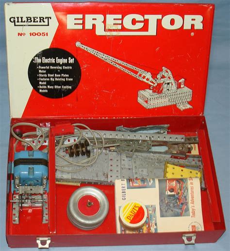 Toys From The 50s Vintage 1950`s Ac Gilbert Electric Engine Erector