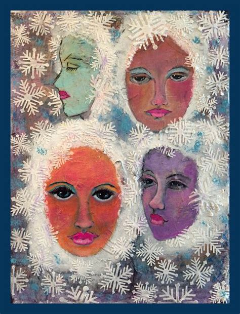 Gloria J Zucaro S Snow Queens Four Snow Queen Artwork Original