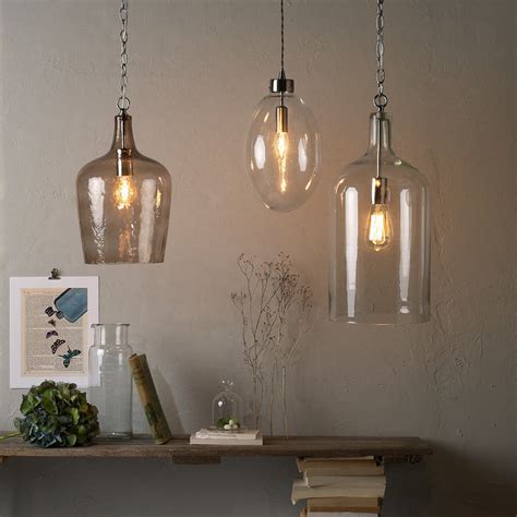 Glass Bottle Pendant Lights Moody Monday