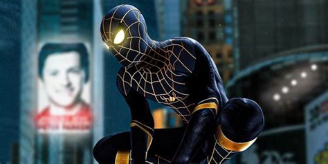 Spider Man 3 Fan Poster Shows Peter In His New Black And Gold Suit