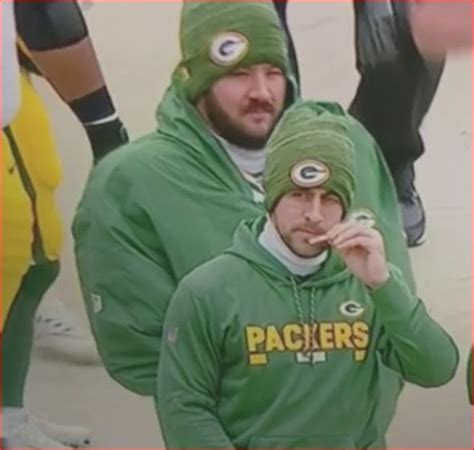 Aaron Rodgers Sniffing It Up From The Sidelines ⋆ Terez Owens 1