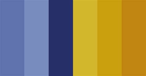 Blue And Dull Gold Color Scheme Blue