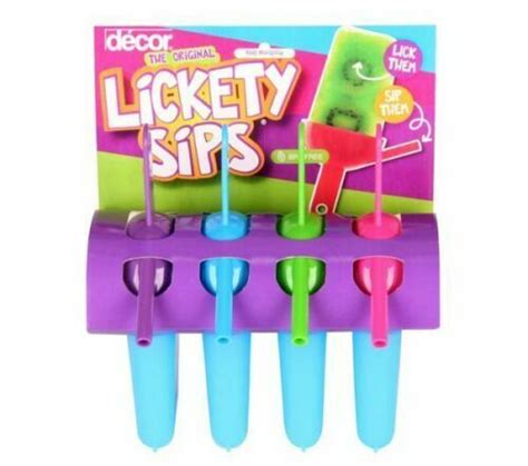 Original Lickety Sips Ice Pop Lolly Maker Moulds Popsicle Push Up Bpa