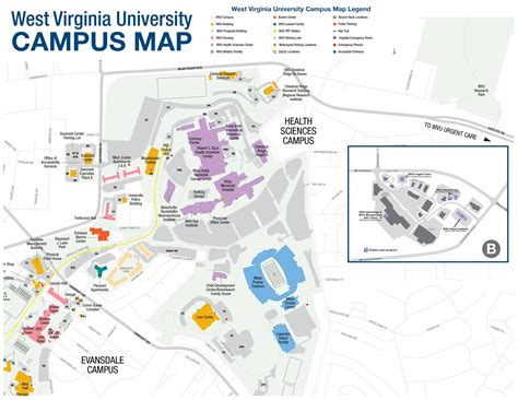 Downtown Wvu Campus Map - World Map