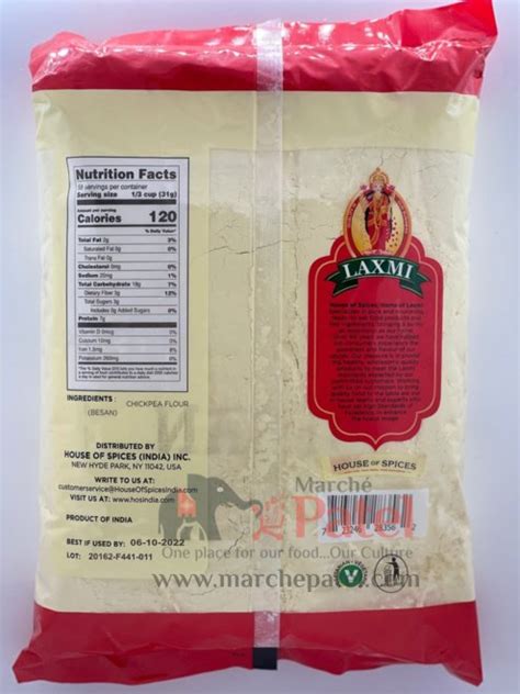 Laxmi Freshly Milled Besan Flour 4lb Marché Patel
