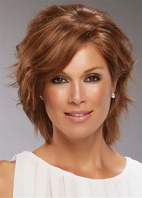 Not your grandma's silver top. Short Shaggy Bob Hairstyle Women's Wavy Synthetic Hair ...