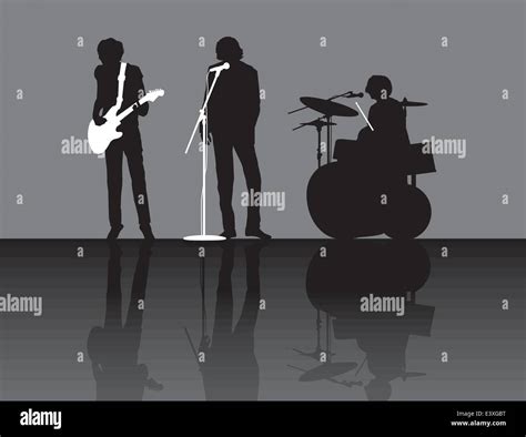 Rock Band Silhouette Stock Vector Image And Art Alamy