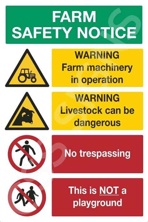 Farm Safety Notice Sign Sign Shop Ireland Css Signs
