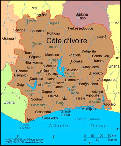 A Map Of The Country Of Cote Dorre In France With All Its Capital And