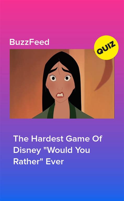 The Hardest Game Of Disney Would You Rather Ever Disney Quizzes Disney Quiz Would You