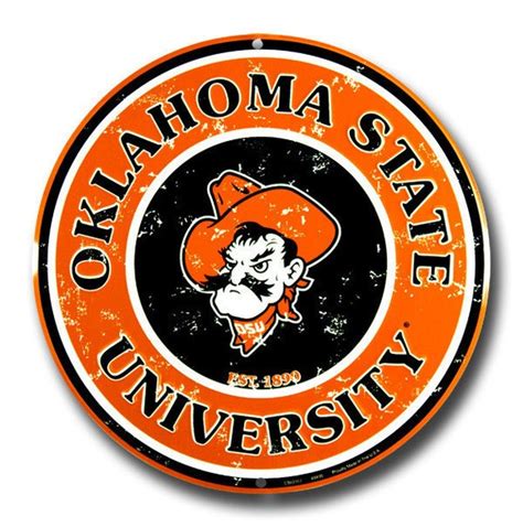 Oklahoma State University Cowboys Retro Embossed By Lpandmore